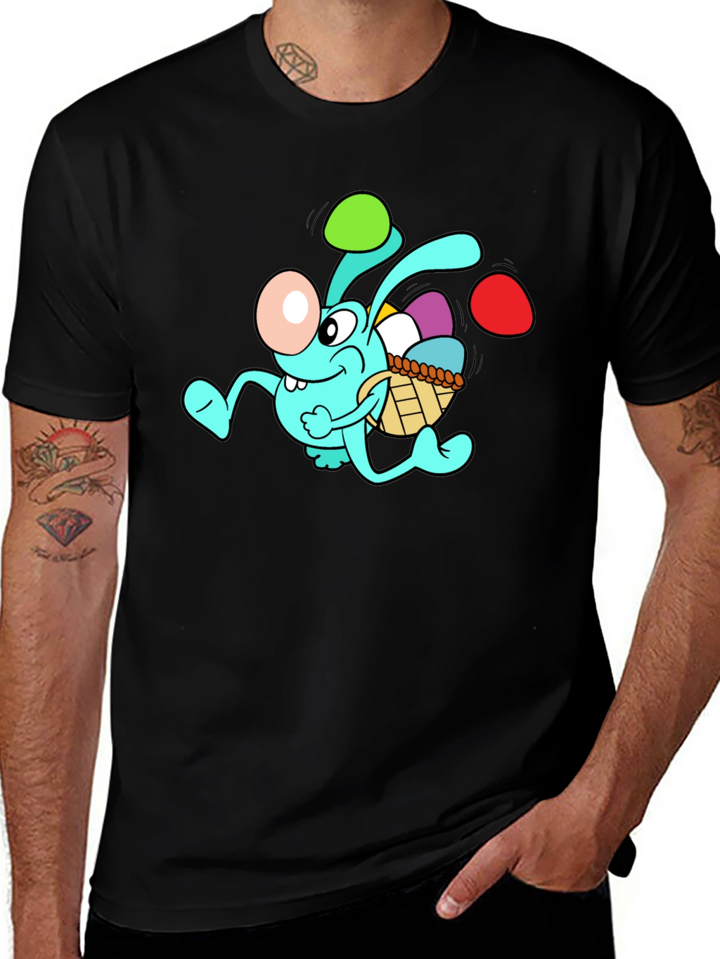 Easter Bunny Cartoon Graphic Tee