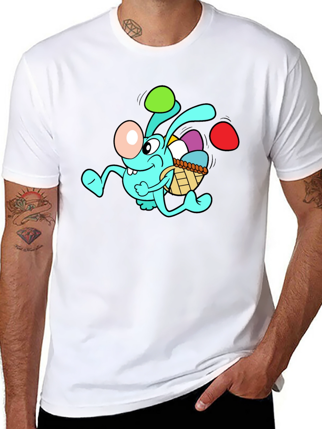 Easter Bunny Cartoon Graphic Tee