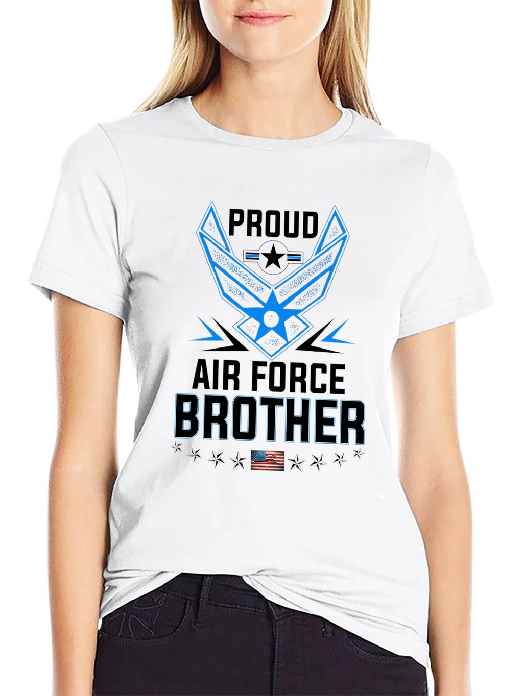 Proud Air Force Brother Graphic T-Shirt