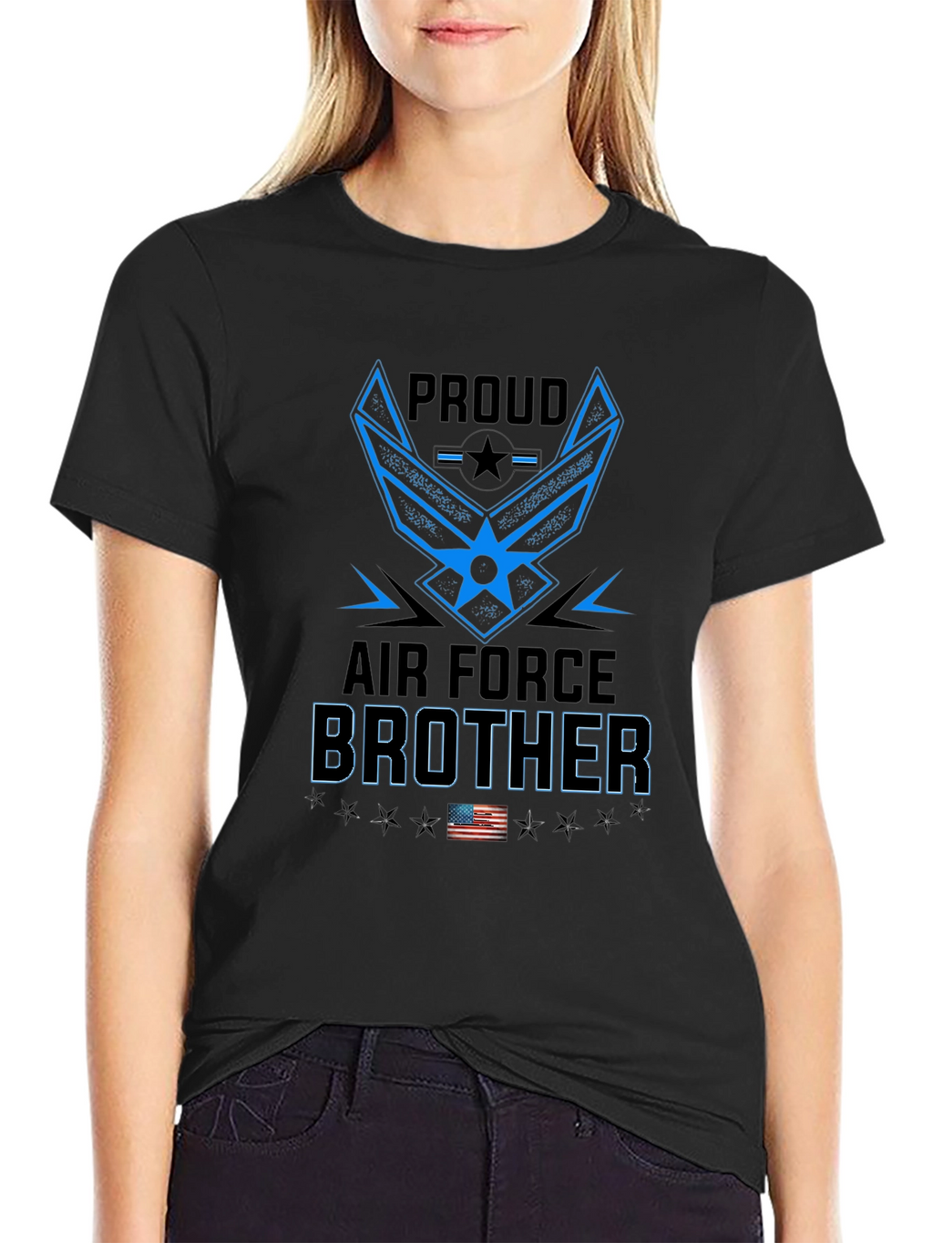 Proud Air Force Brother Graphic T-Shirt