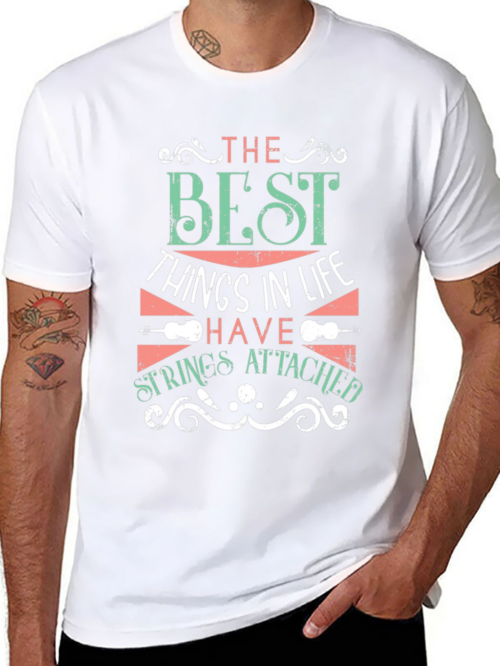 Strings Attached Graphic T-Shirt