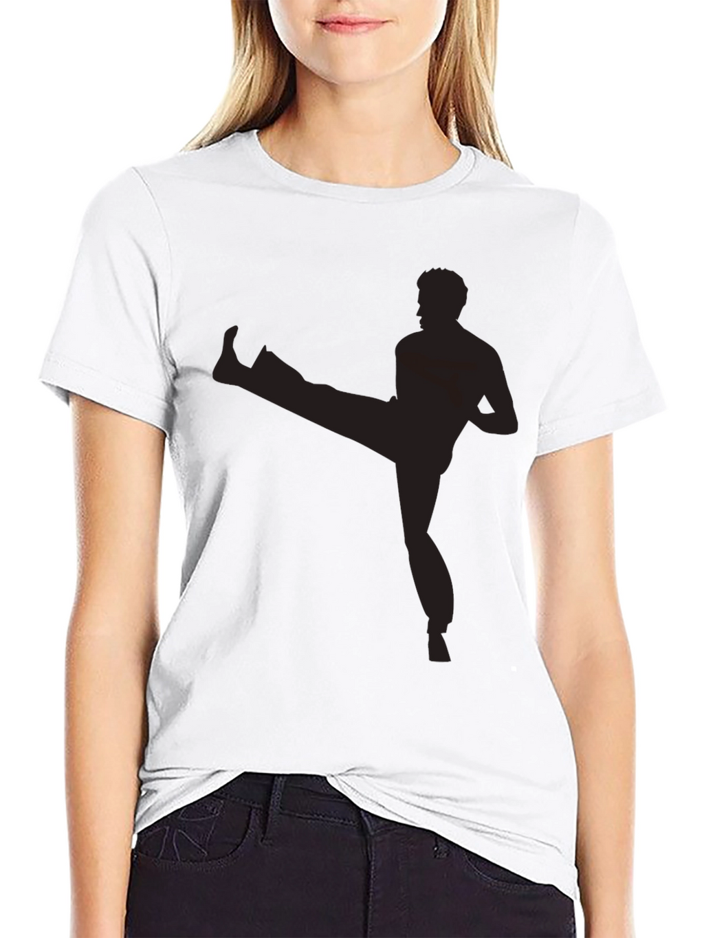 Martial Arts Silhouette Tee - Kickin Good Style