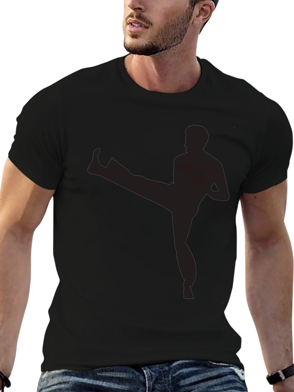Martial Arts Silhouette Tee - Kickin Good Style