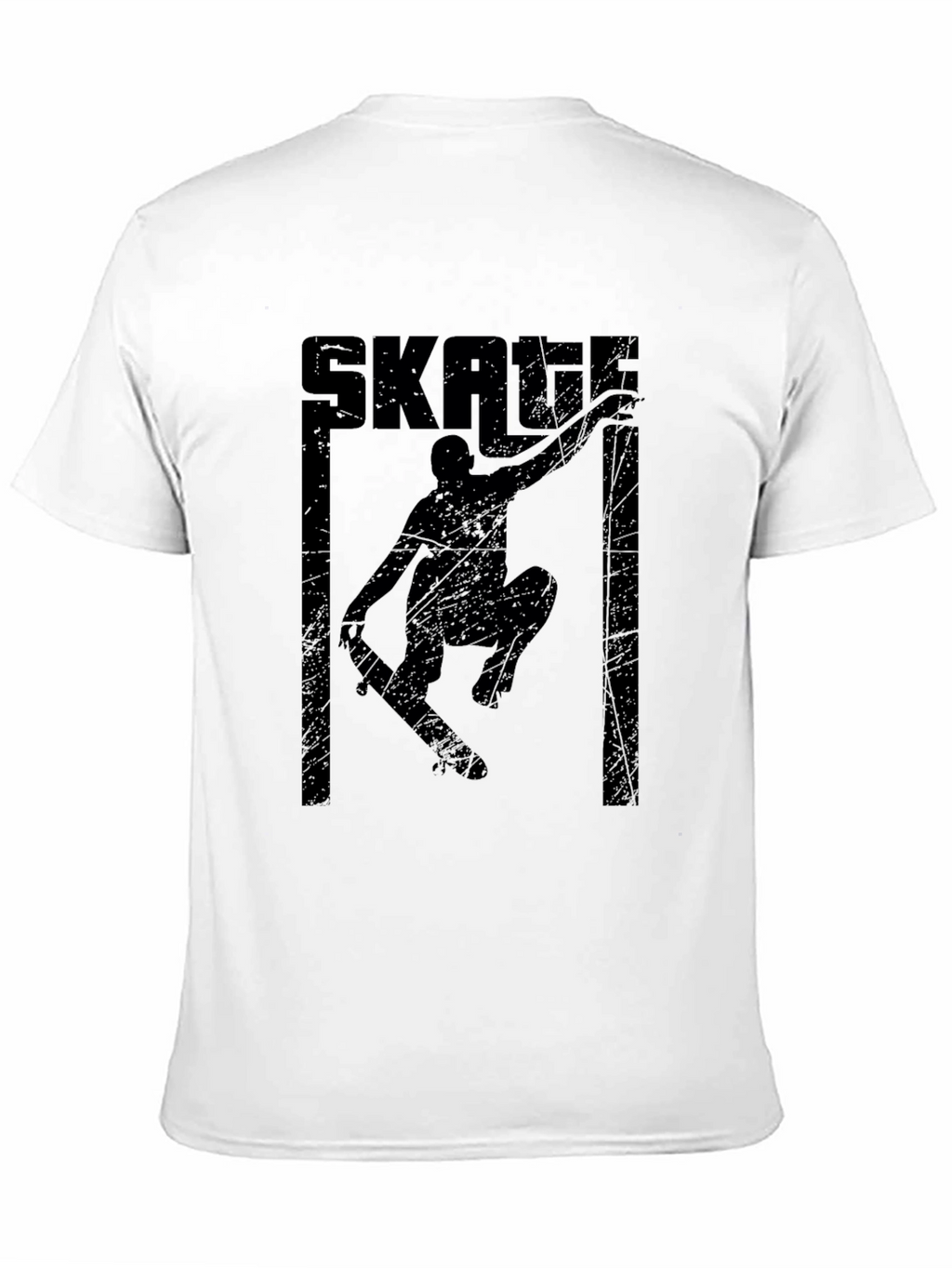 Skate Graphic Tee - Retro Black Skateboard Shirt
