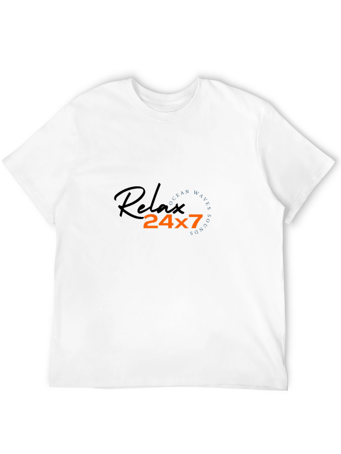 Relax 24x7 Graphic Black T-Shirt
