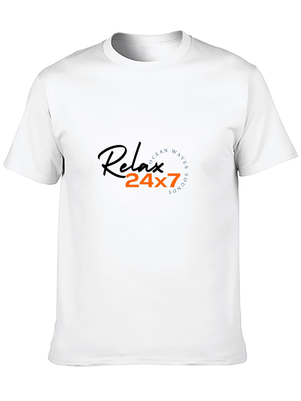 Relax 24x7 Graphic Black T-Shirt