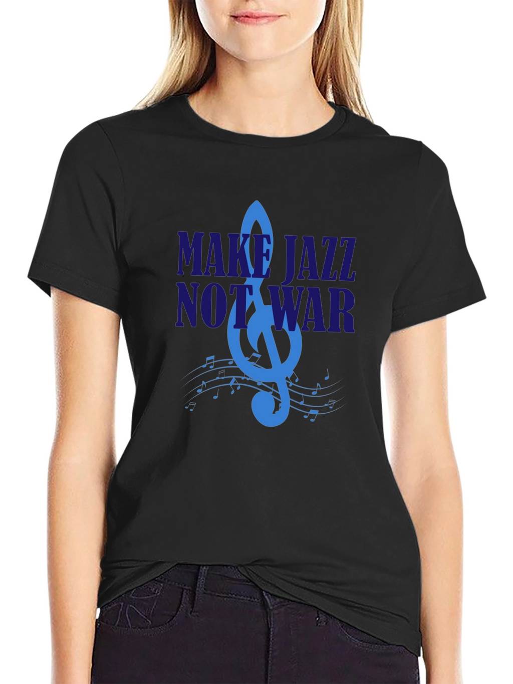 Make Jazz Not War Graphic T-Shirt