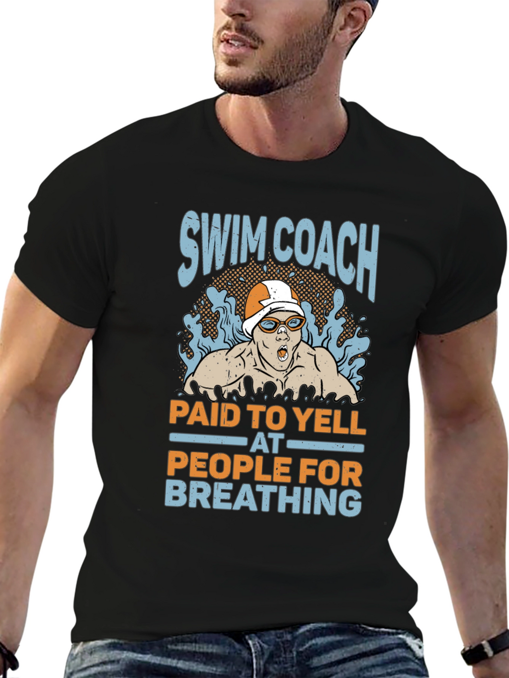Swim Coach Yelling T-Shirt