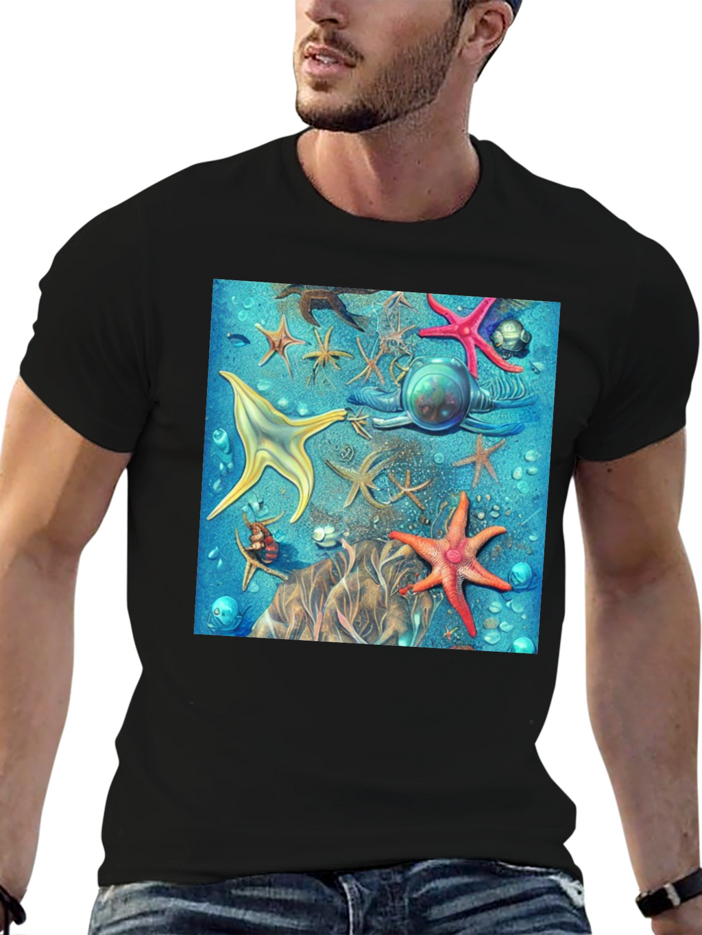 Starfish Scuba T-Shirt - Ocean Adventure Tee