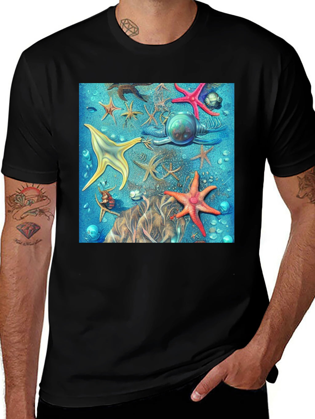 Starfish Scuba T-Shirt - Ocean Adventure Tee