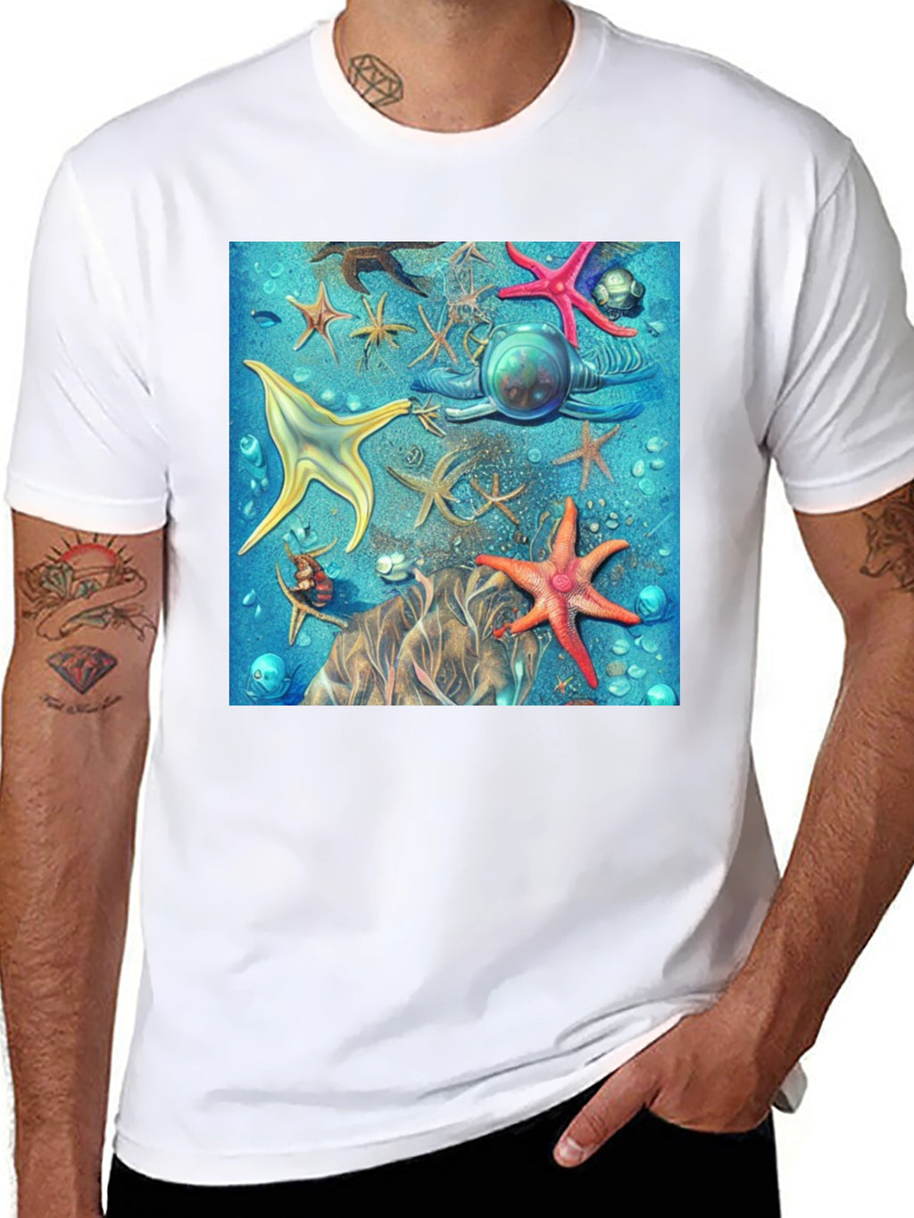 Starfish Scuba T-Shirt - Ocean Adventure Tee