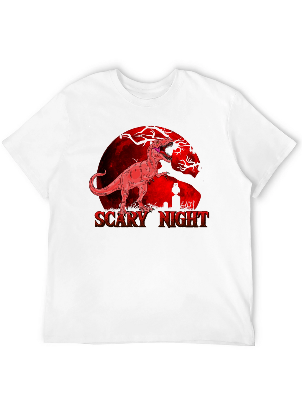Scary Night T-Rex Graphic Tee - Halloween Ready!