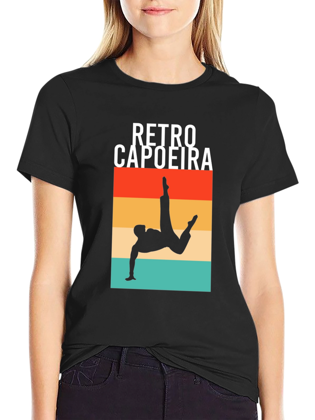 Retro Capoeira Silhouette T-Shirt