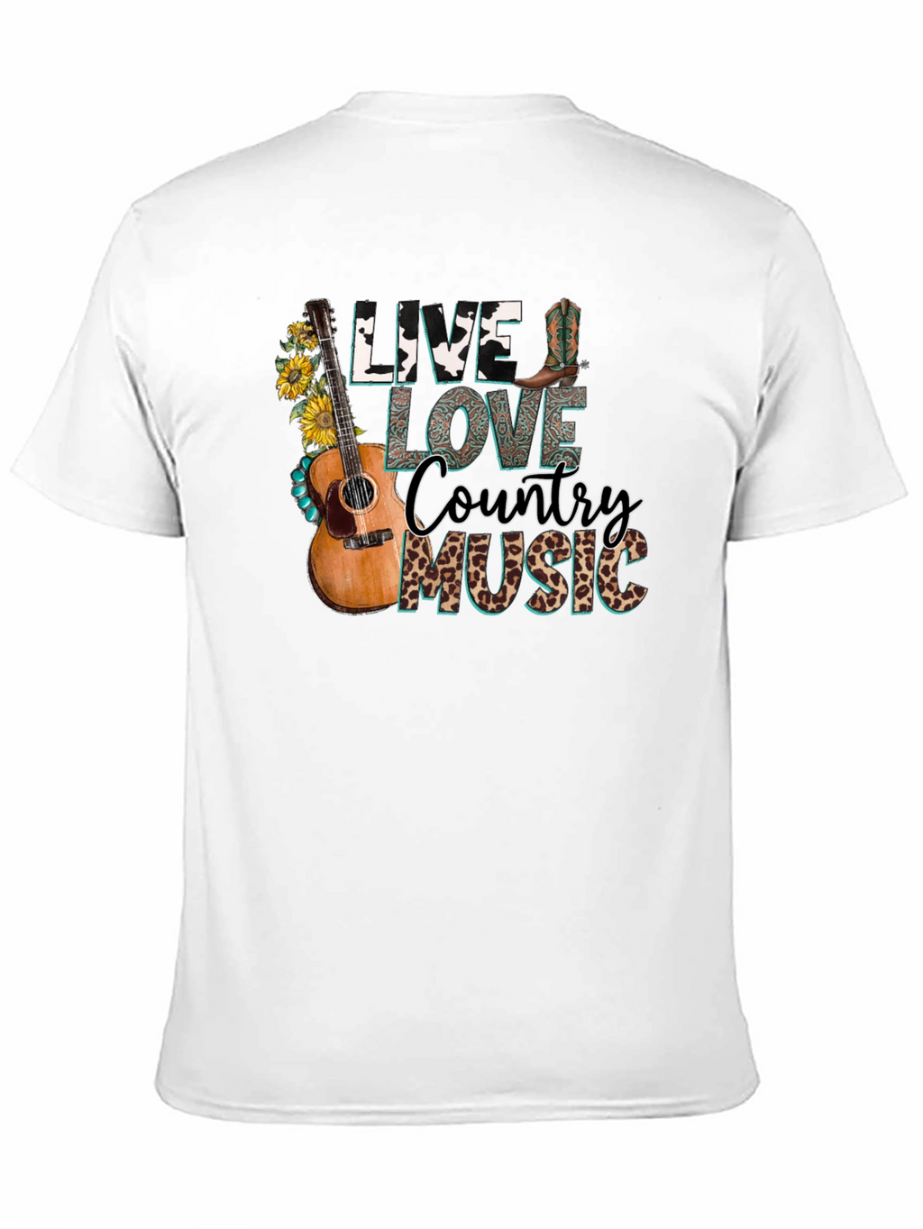 Country Music Graphic Tee - Live Love Music
