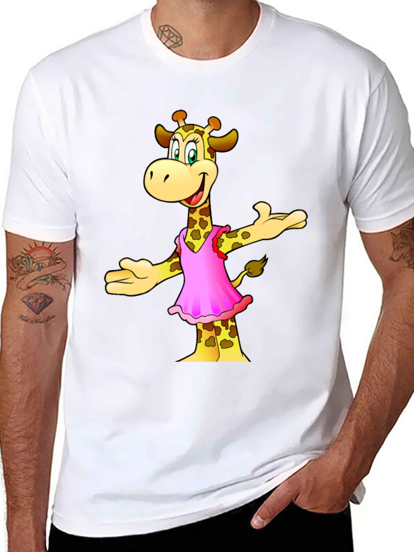Cartoon Giraffe T-Shirt
