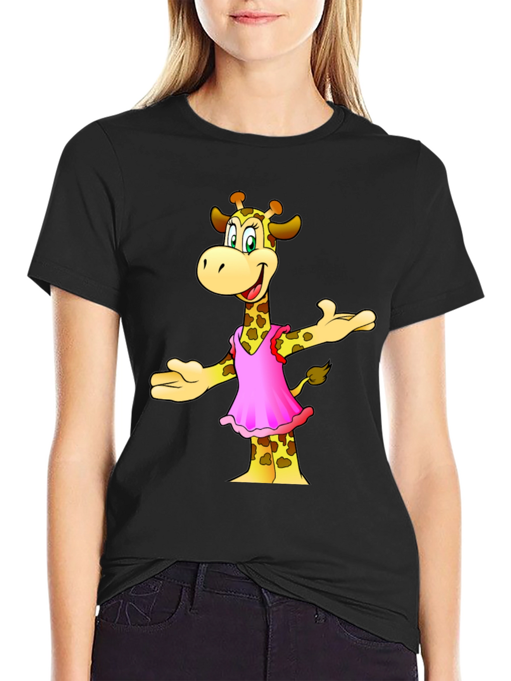 Cartoon Giraffe T-Shirt
