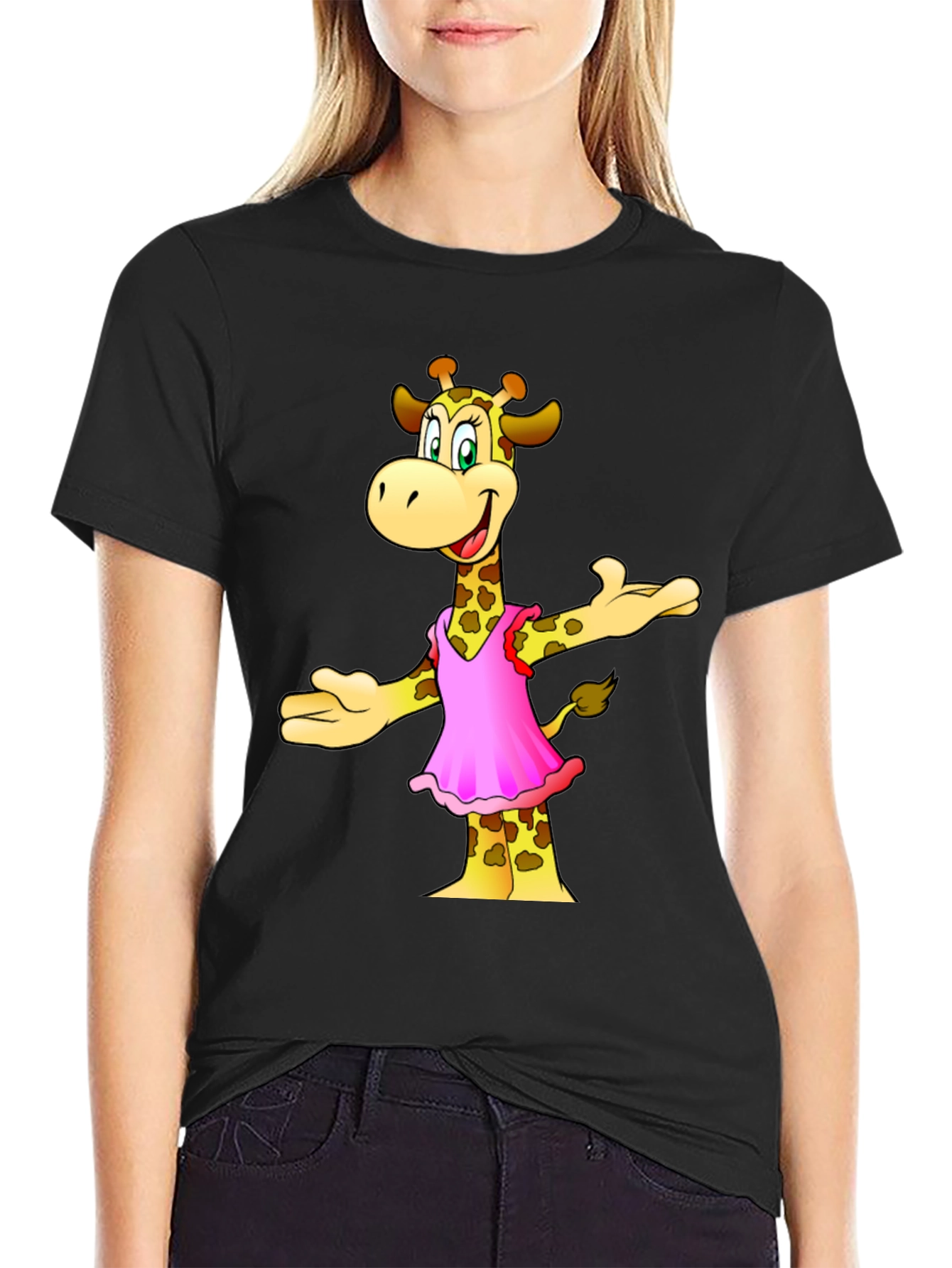 Cartoon Giraffe T-Shirt