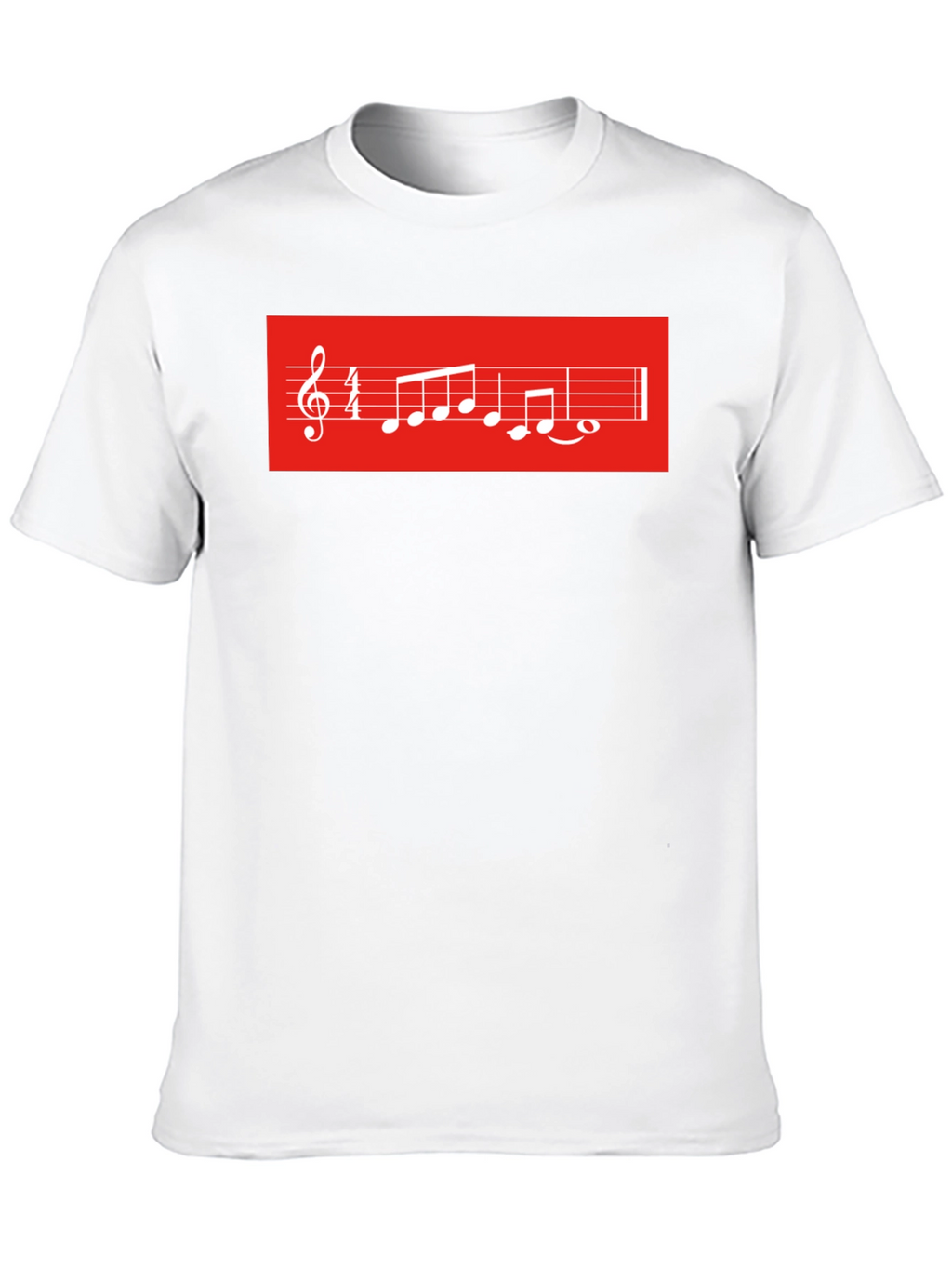 Musical Score Graphic Tee - Black