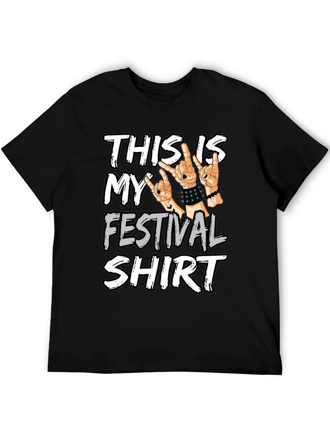 Festival Shirt: This is My Festival Shirt Rock On Hands