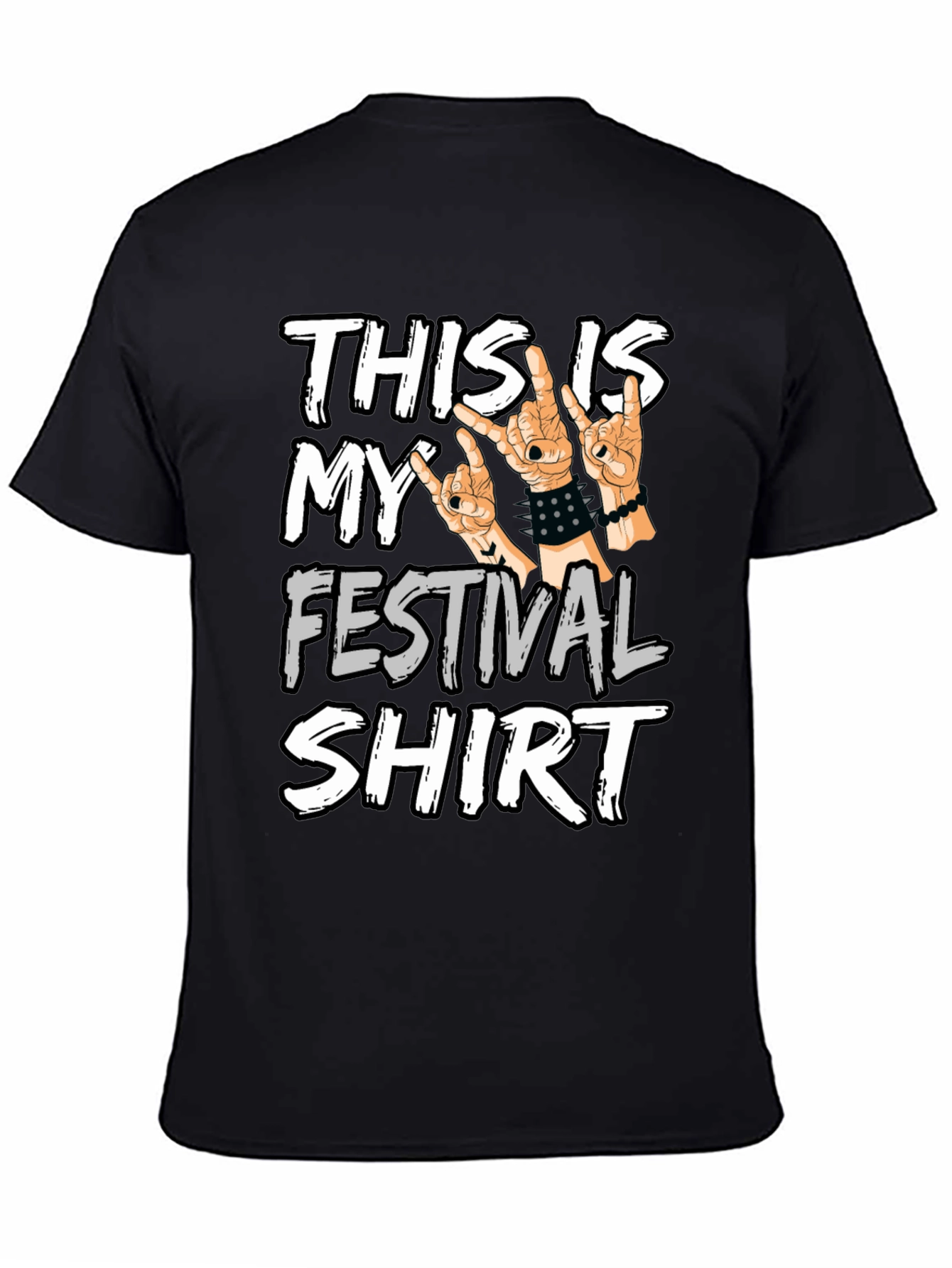 Festival Shirt: This is My Festival Shirt Rock On Hands