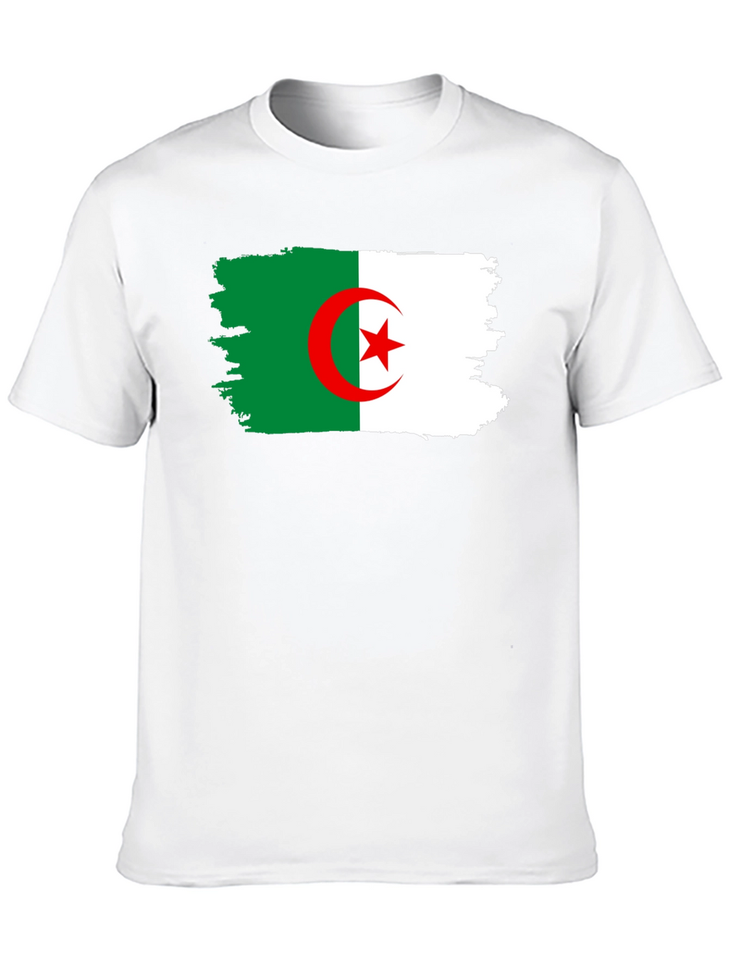 Algeria Flag T-Shirt - Black Cotton Tee