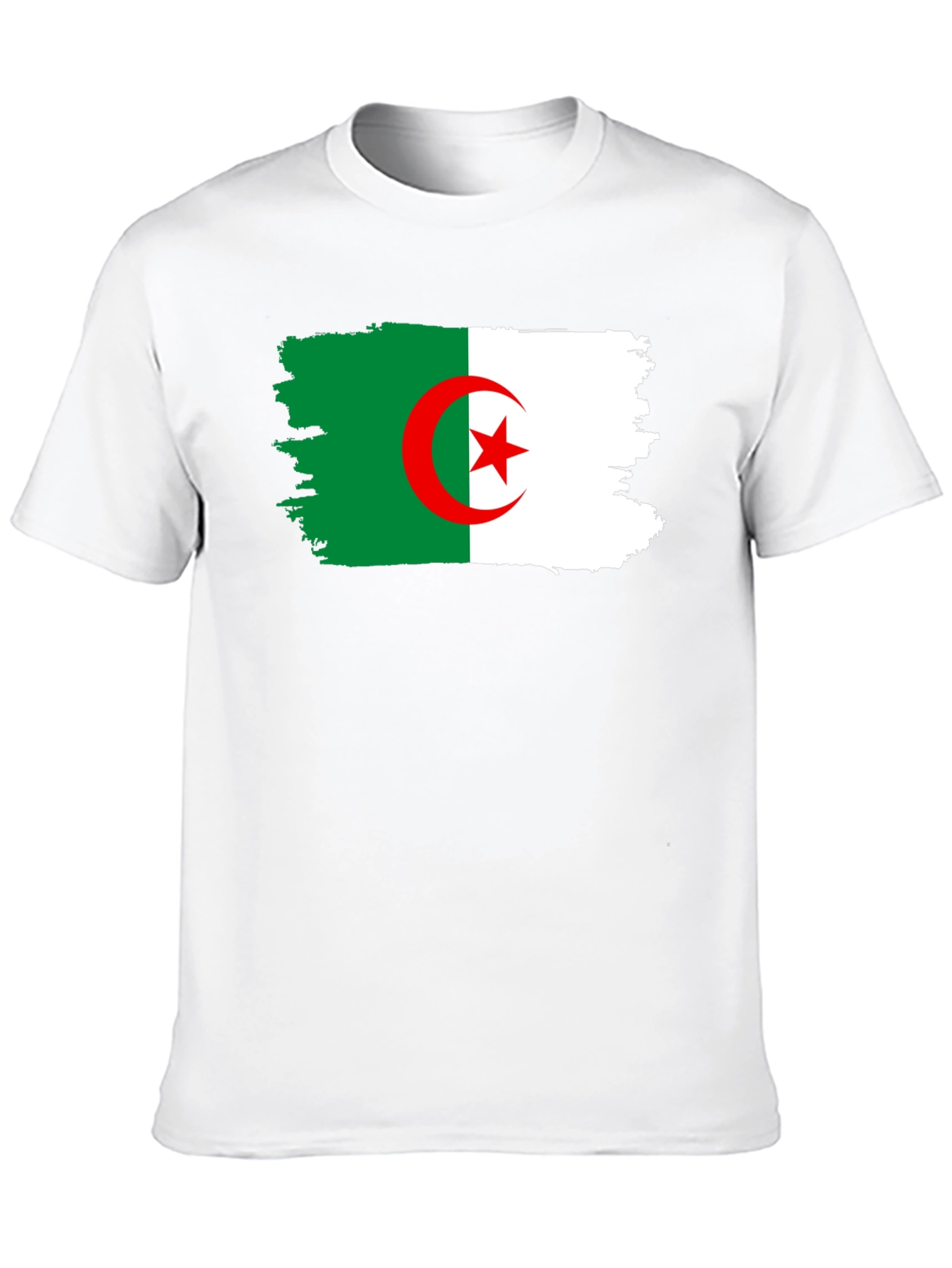 Algeria Flag T-Shirt - Black Cotton Tee