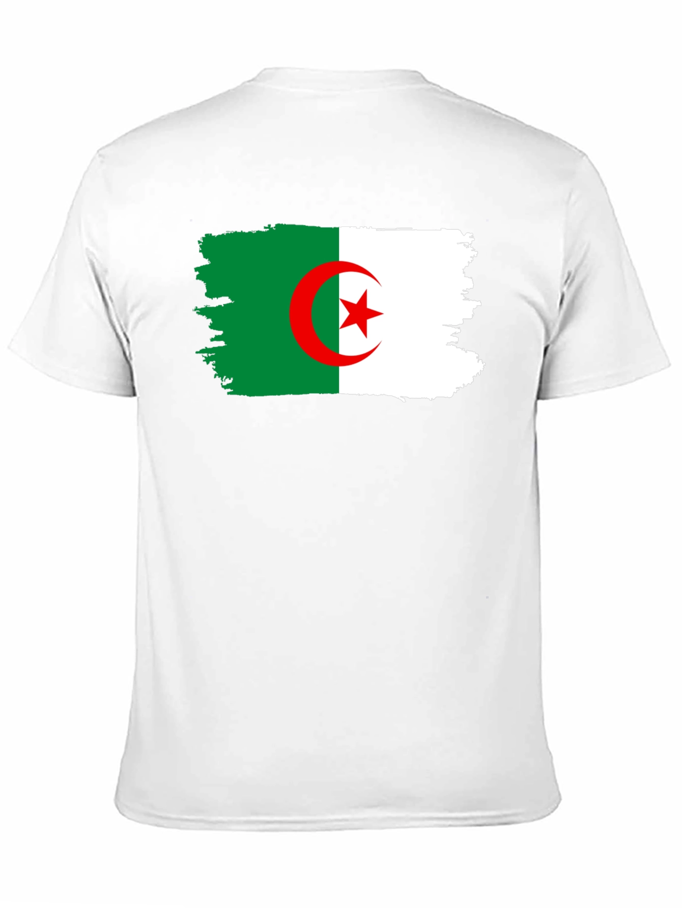 Algeria Flag T-Shirt - Black Cotton Tee