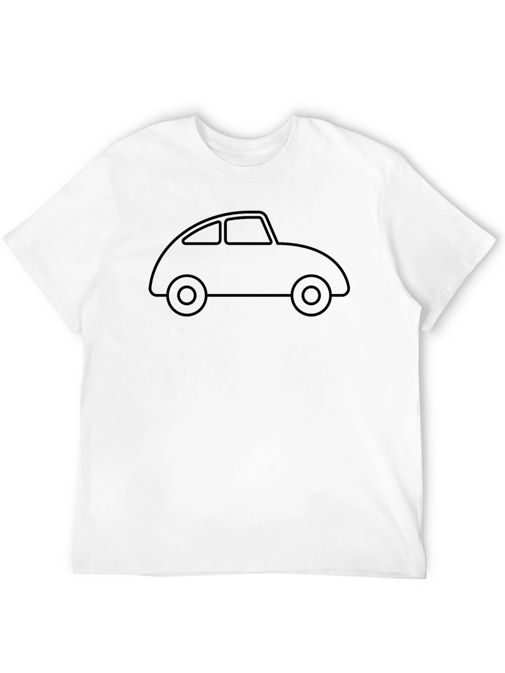 Classic Car Outline Tee - Retro Auto Design
