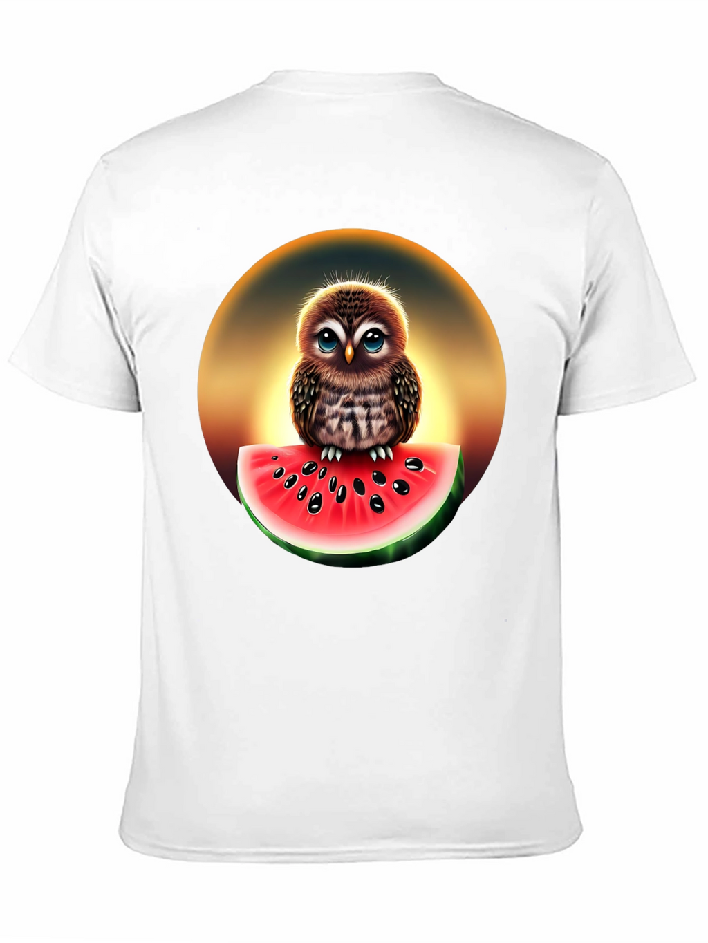 Owl Watermelon Graphic T-Shirt - Unisex
