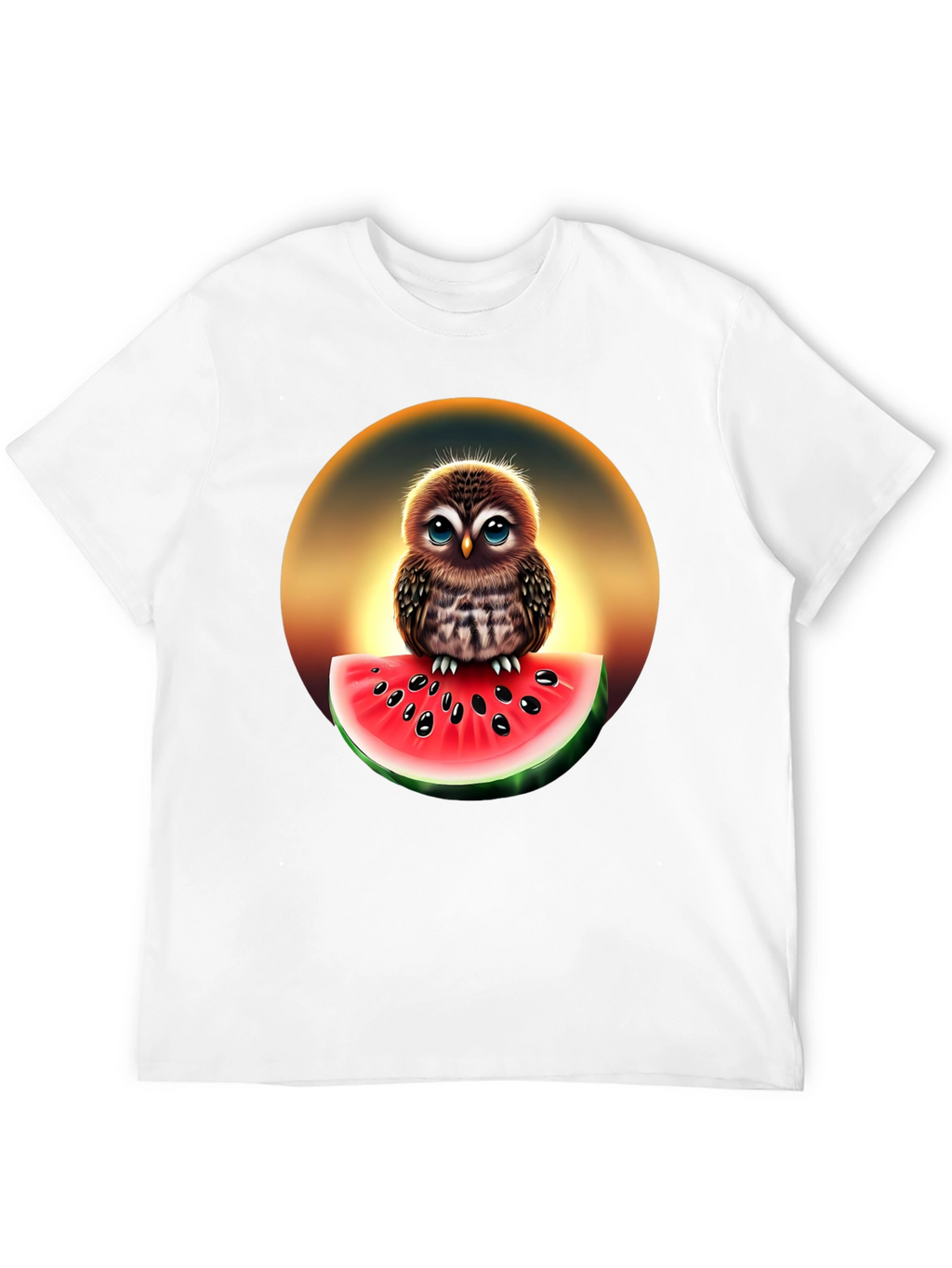 Owl Watermelon Graphic T-Shirt - Unisex