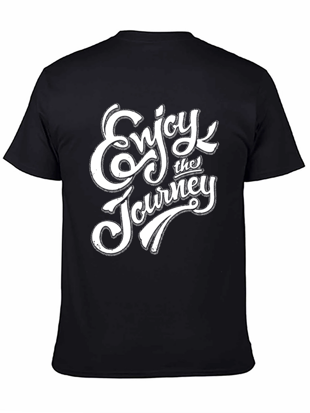 Enjoy the Journey Graphic Tee - Black Cotton Blend