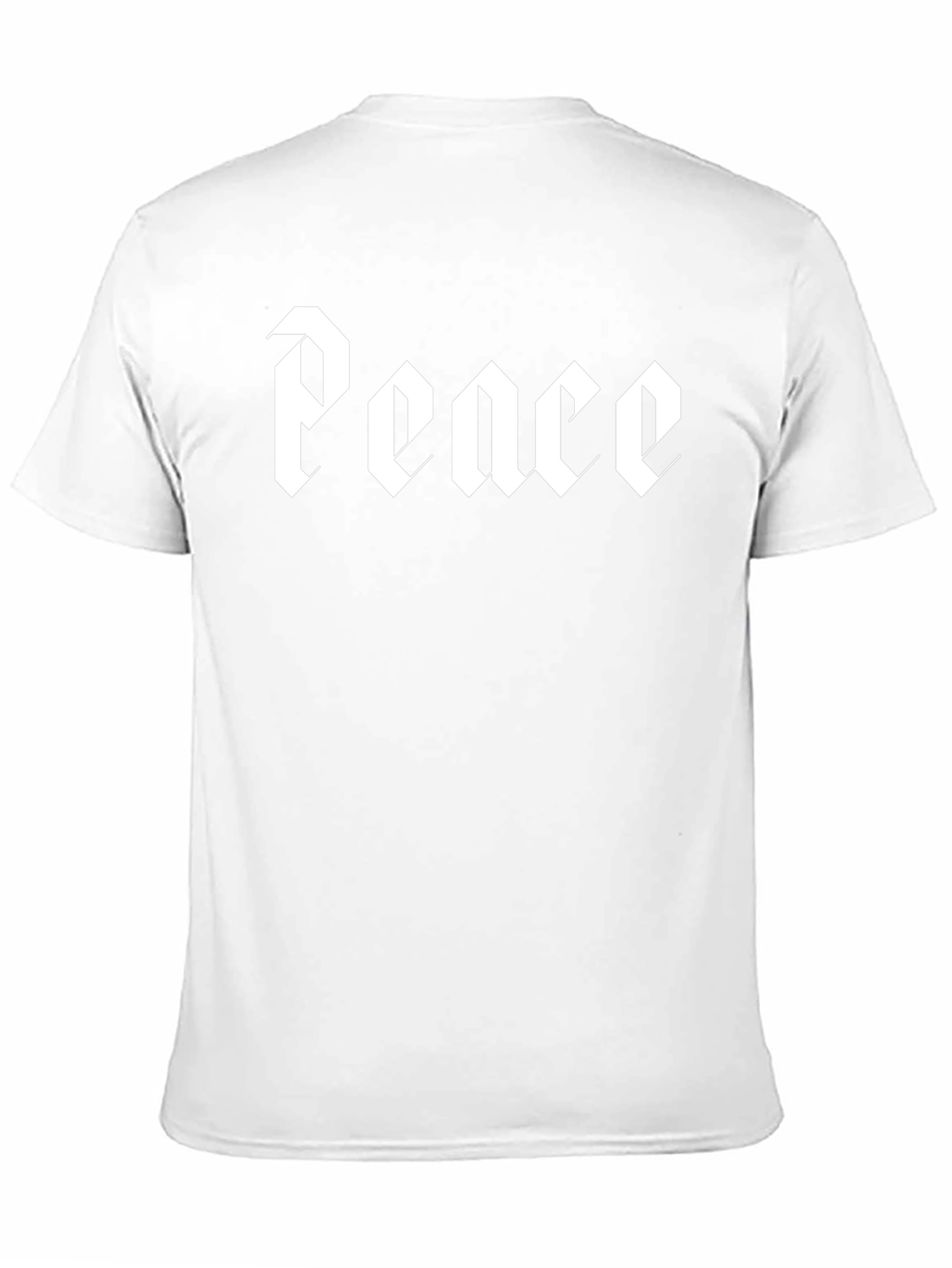 Peace Graphic Tee - Black Crew Neck T-Shirt