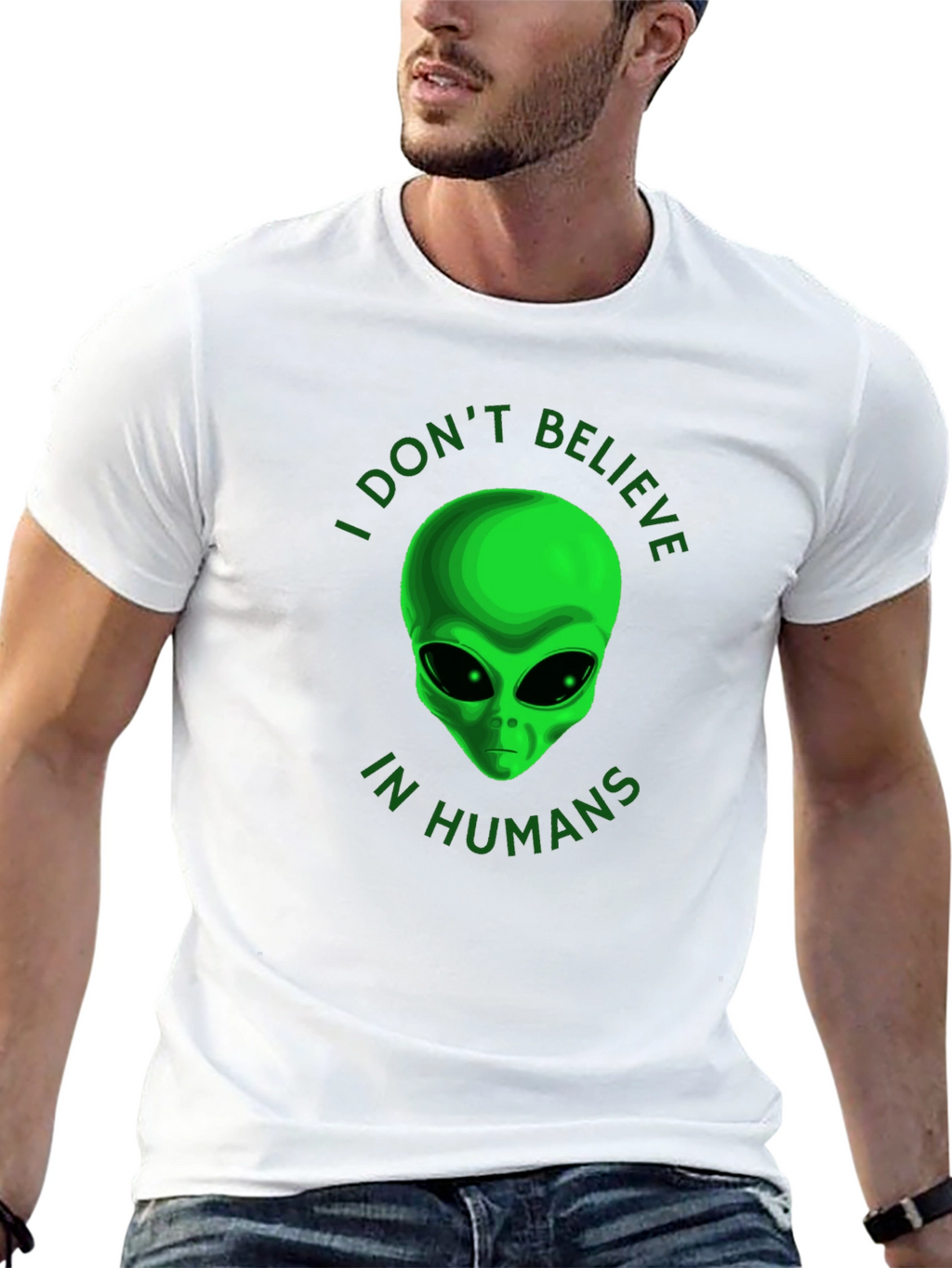 I Dont Believe in Humans Alien T-Shirt