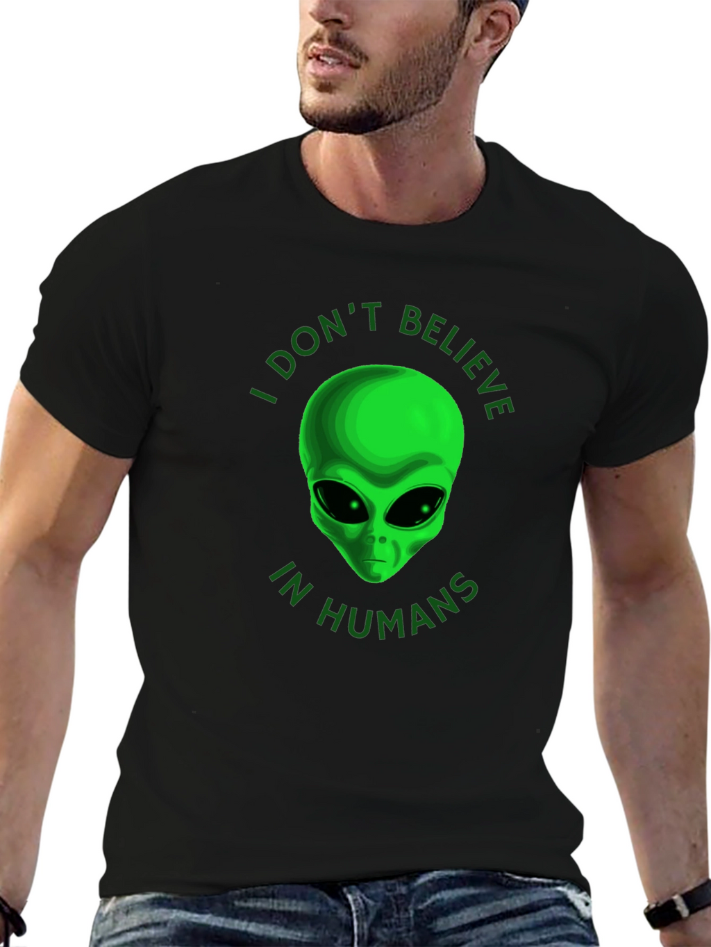 I Dont Believe in Humans Alien T-Shirt