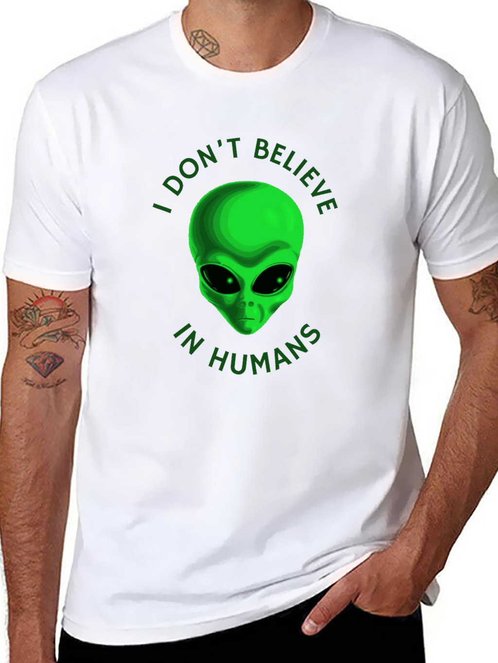 I Dont Believe in Humans Alien T-Shirt