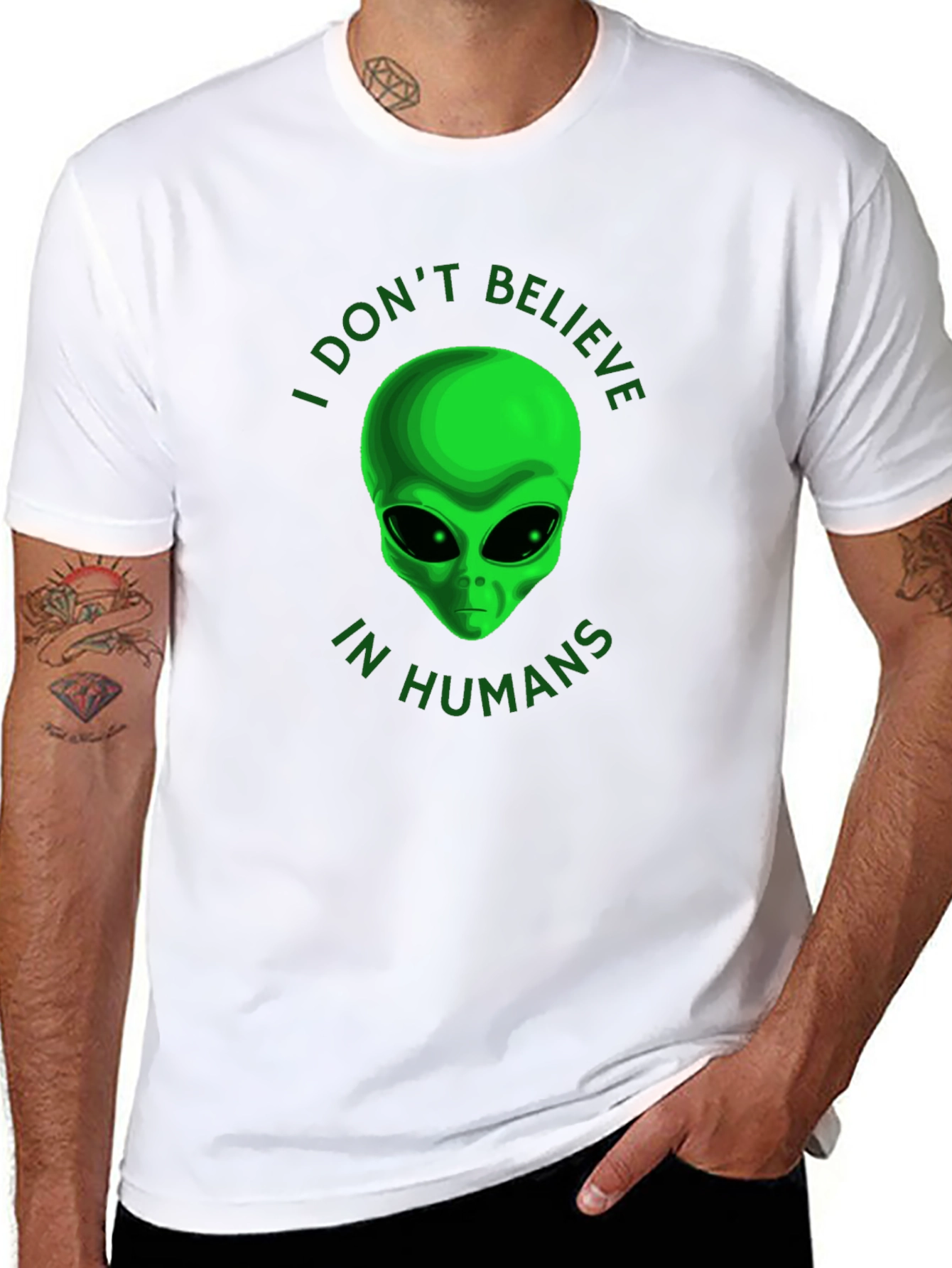 I Dont Believe in Humans Alien T-Shirt
