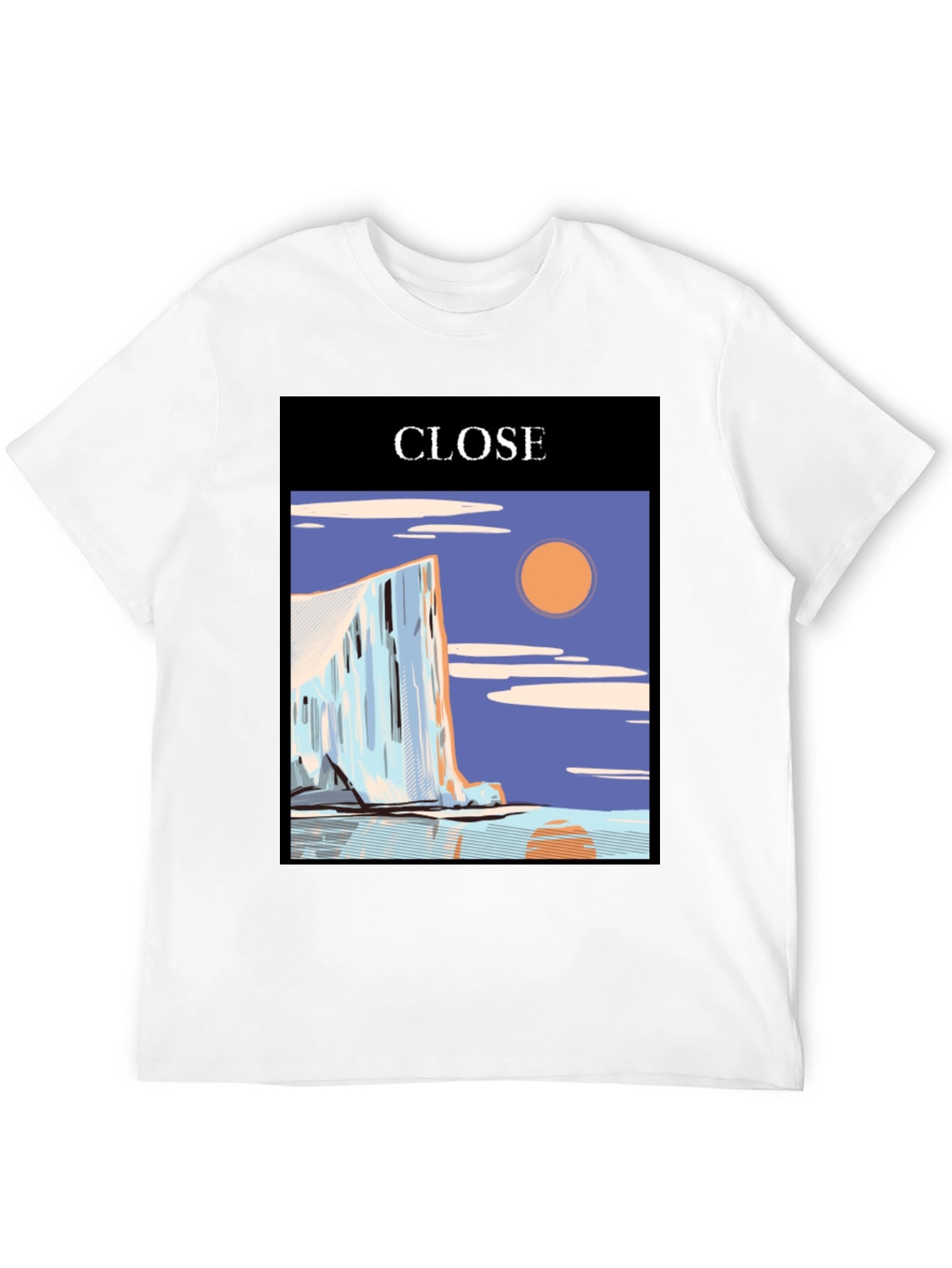 CLOSE Graphic Tee - Stylish Mens Black T-Shirt
