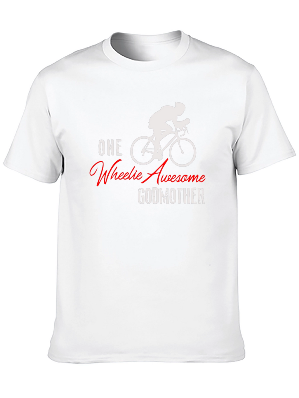 One Wheelie Awesome Godmother Black T-Shirt