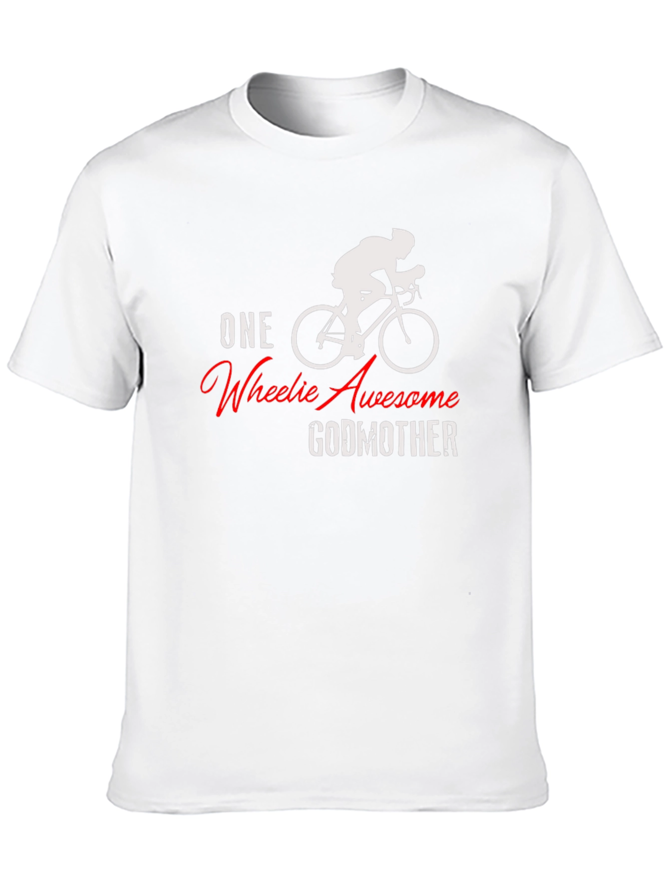 One Wheelie Awesome Godmother Black T-Shirt