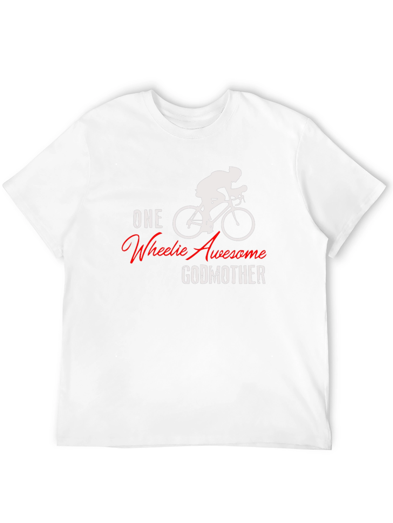 One Wheelie Awesome Godmother Black T-Shirt