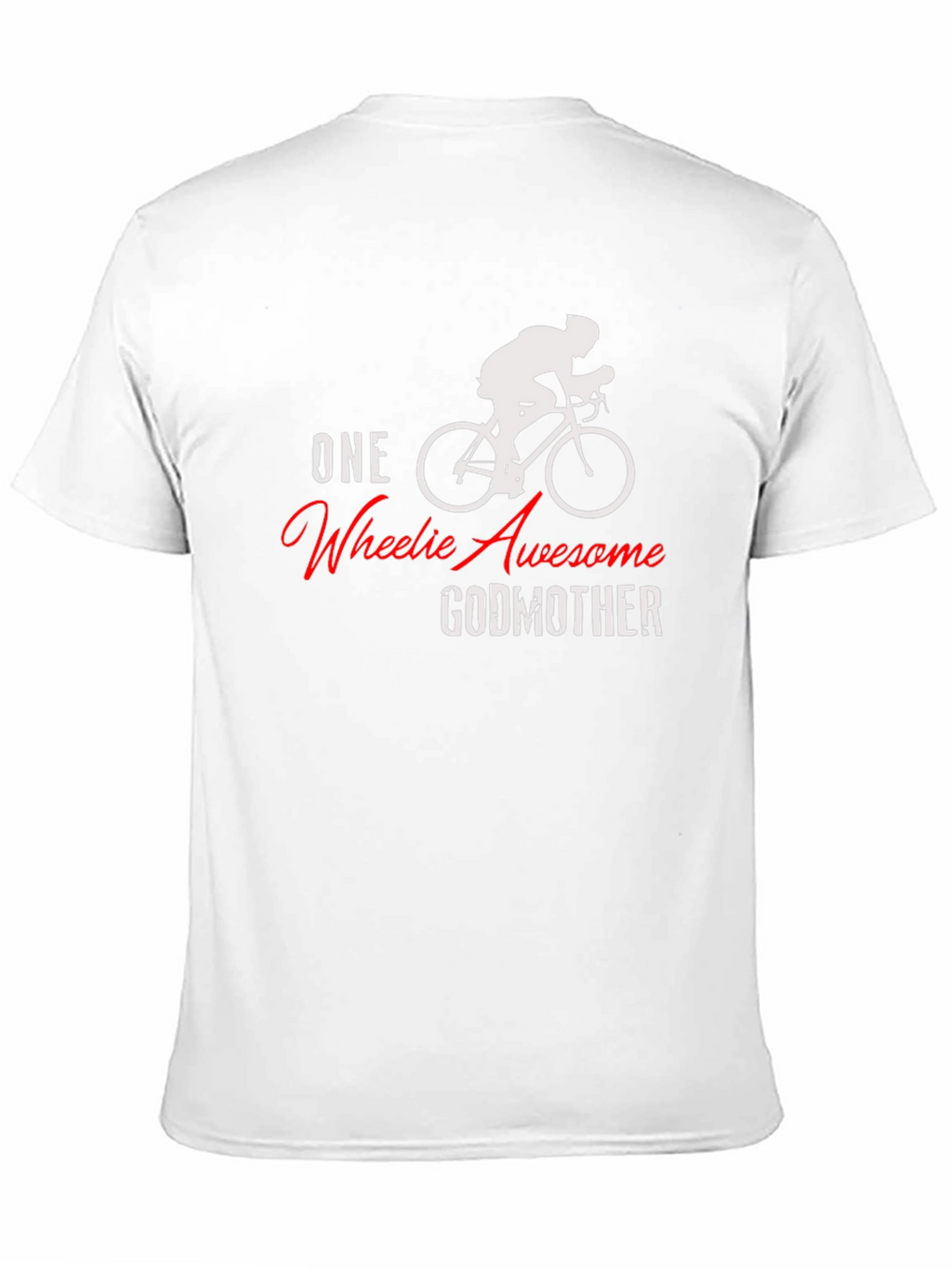 One Wheelie Awesome Godmother Black T-Shirt