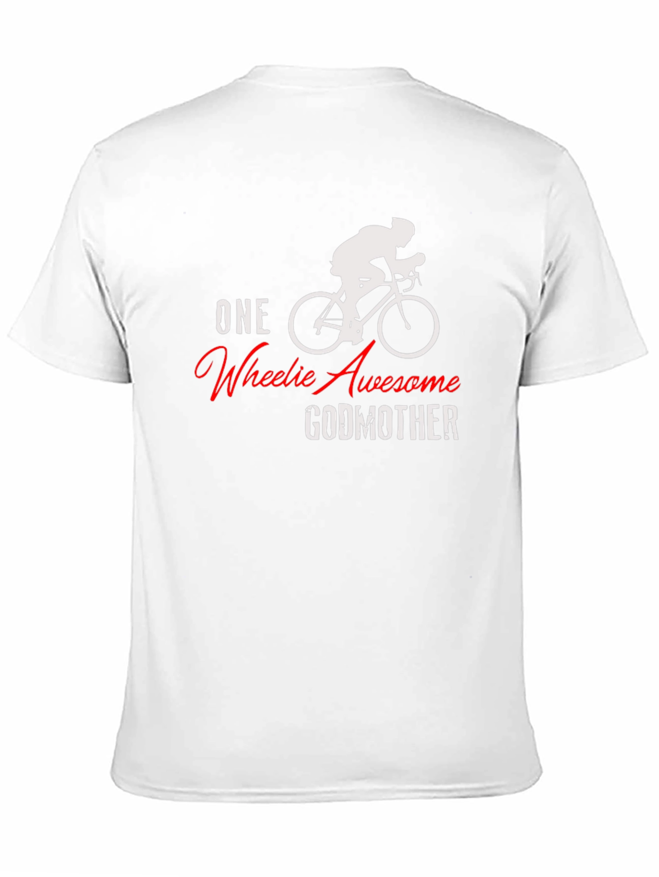 One Wheelie Awesome Godmother Black T-Shirt