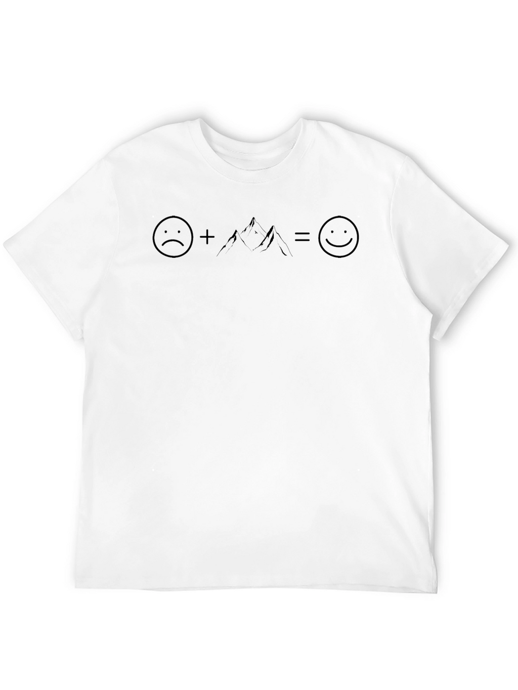 Sad + Mountain = Happy Graphic Tee