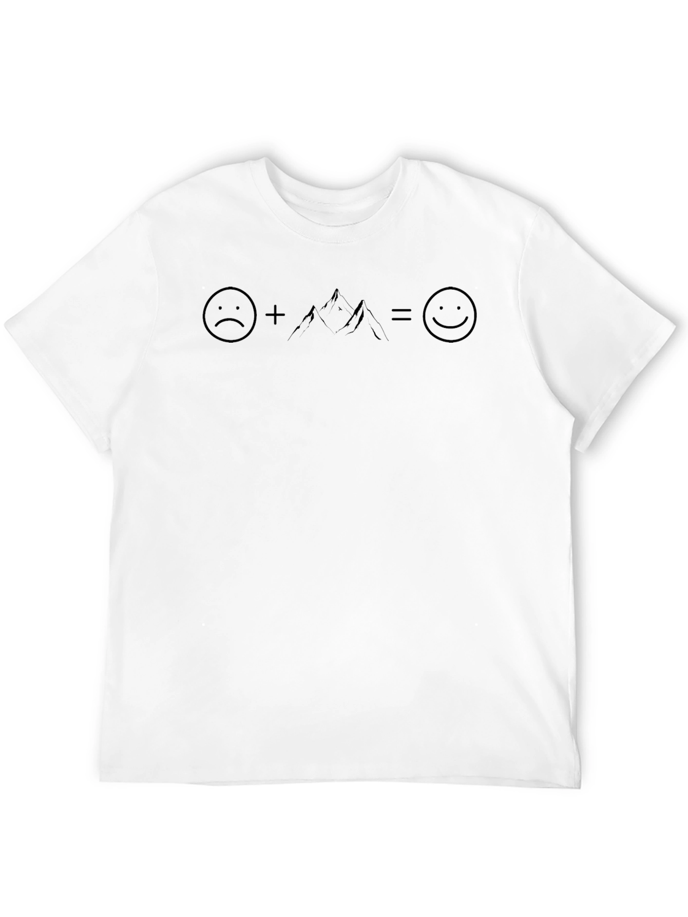 Sad + Mountain = Happy Graphic Tee