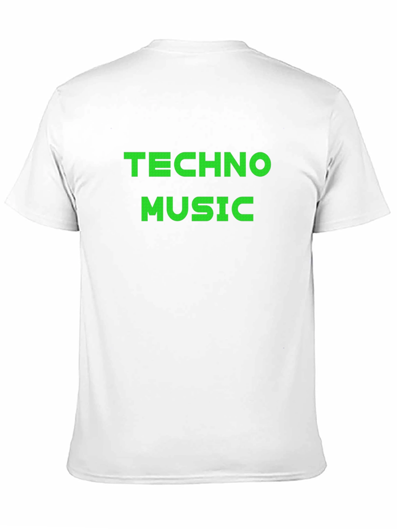 Techno Music Black Cotton Tee