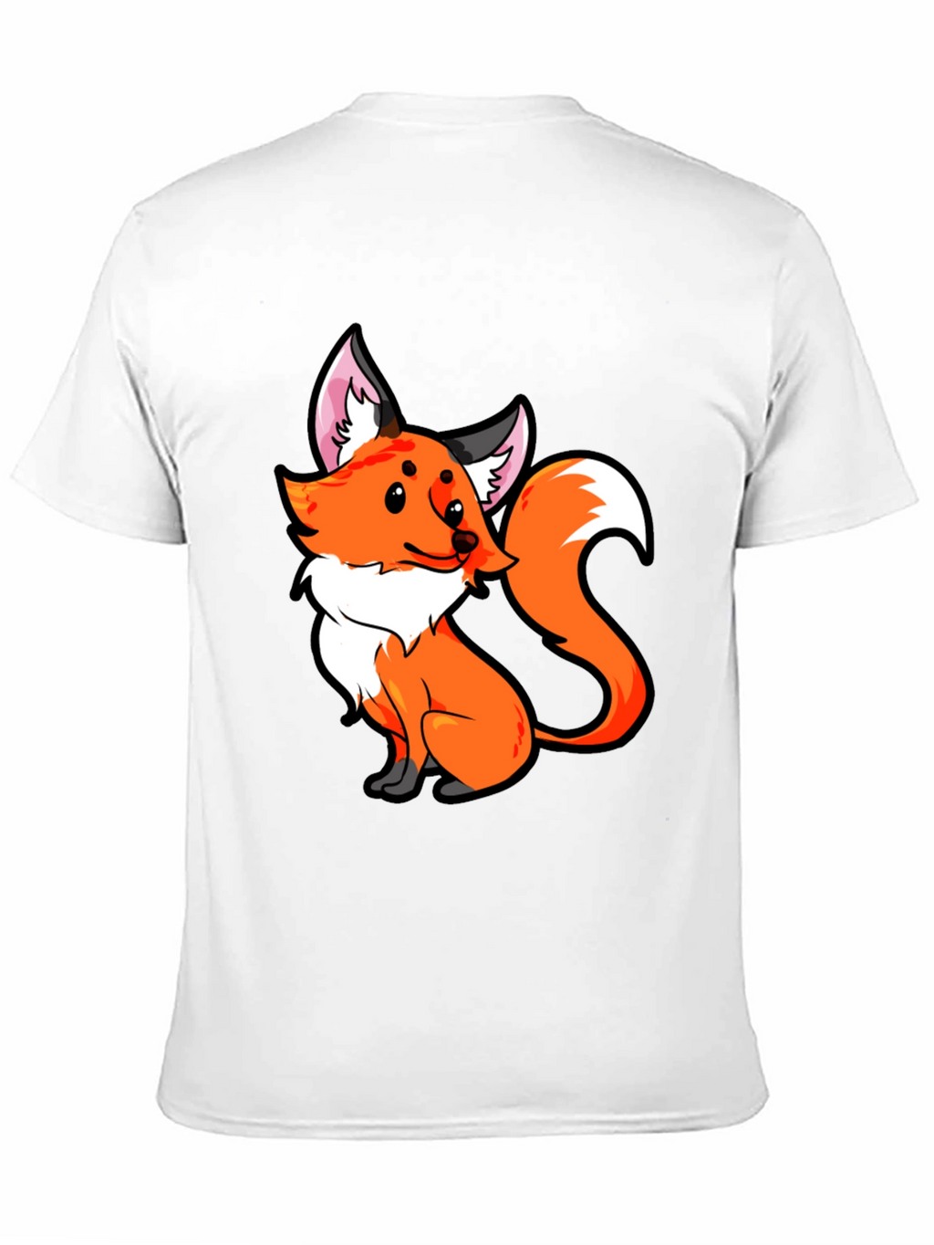 Fox Graphic Tee - Cute Cartoon Animal T-Shirt