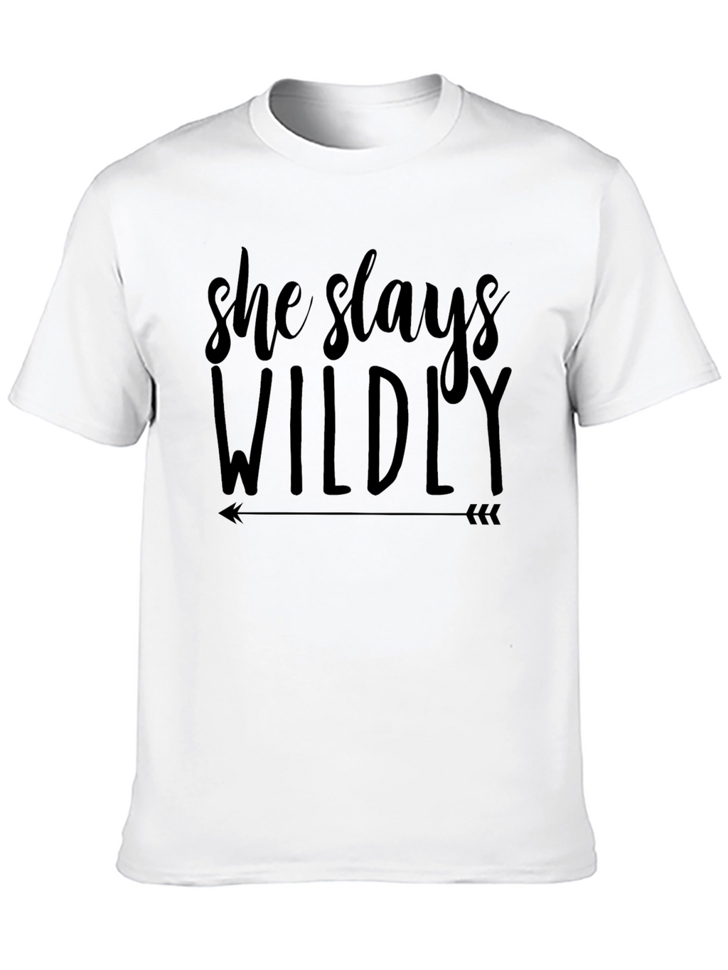 She Slays Wildly Black Graphic Tee