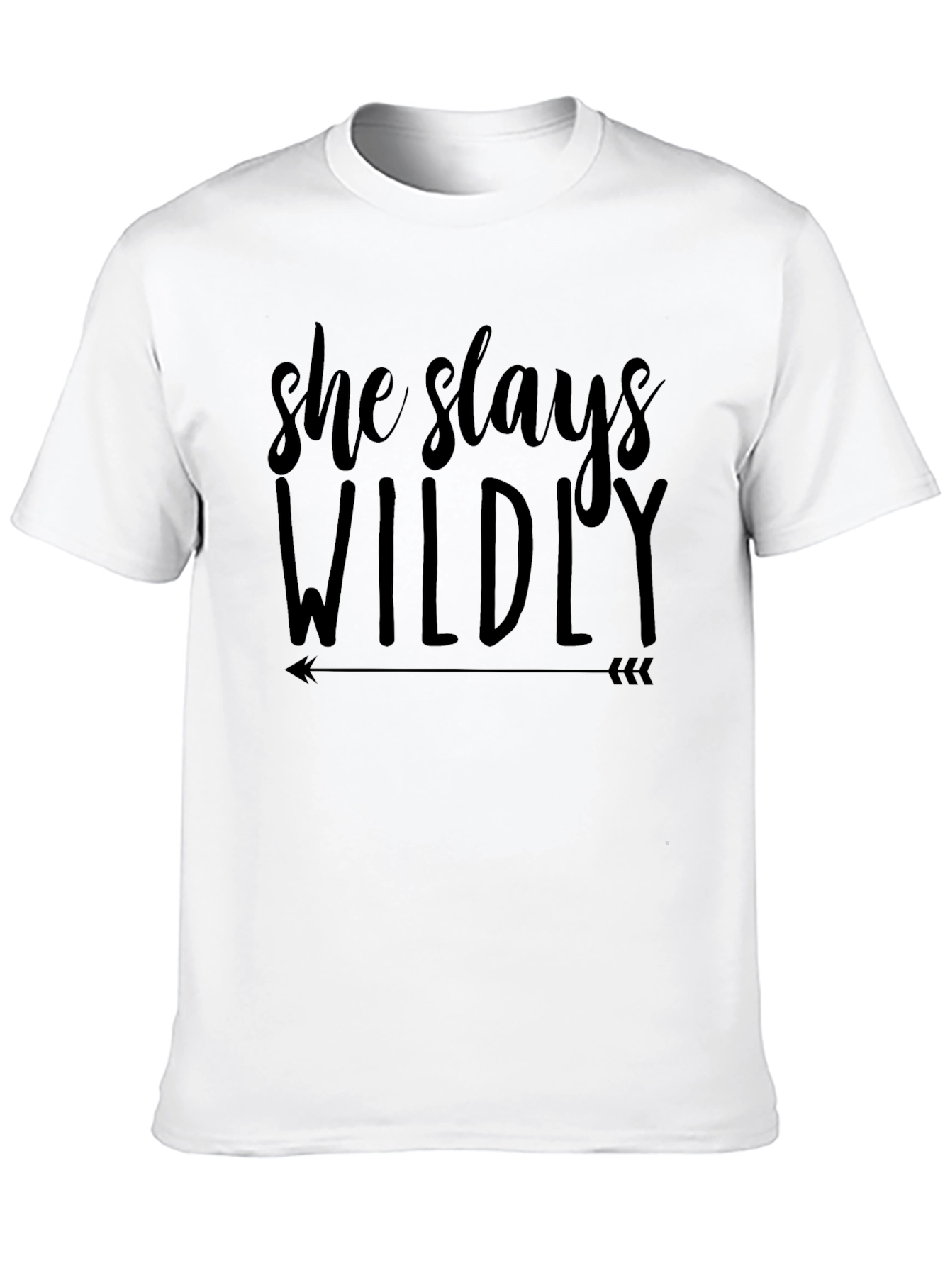 She Slays Wildly Black Graphic Tee