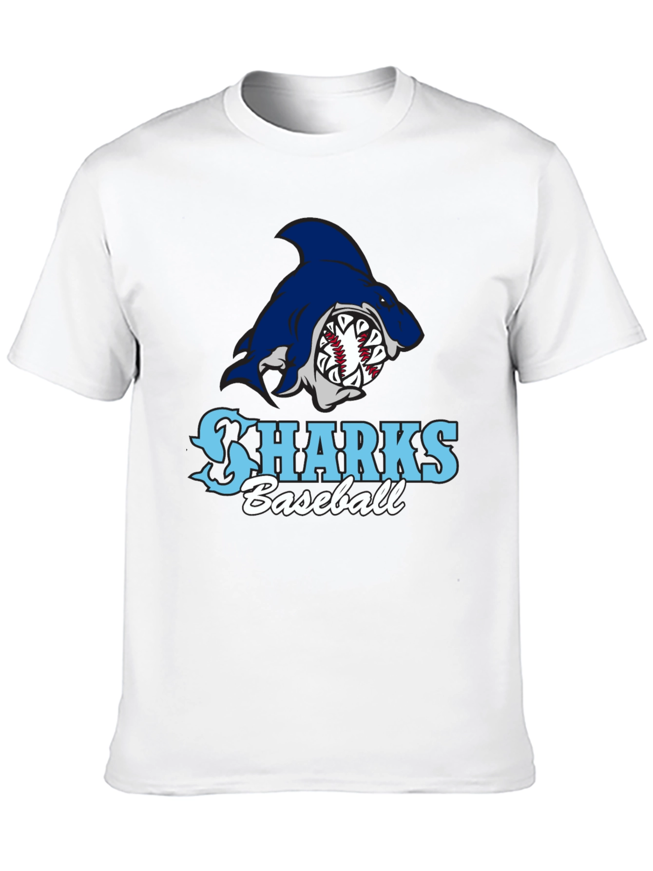 Sharks Baseball Black T-Shirt