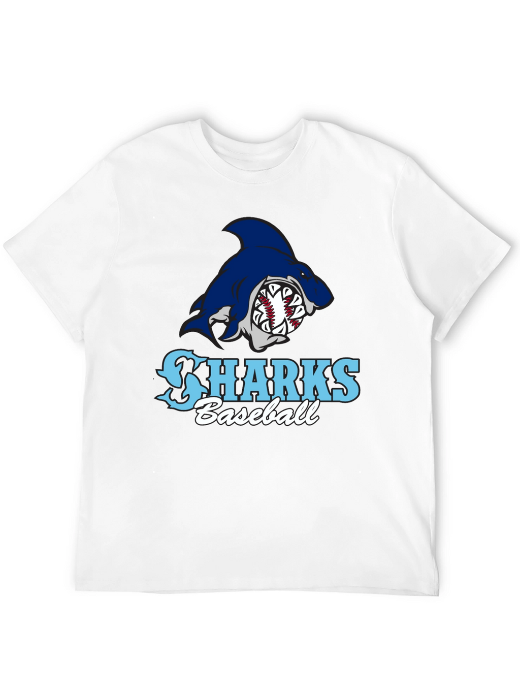 Sharks Baseball Black T-Shirt